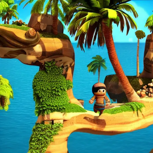 Image similar to the islands theme from littlebigplanet 1