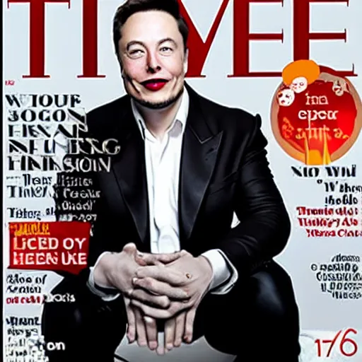 Image similar to Time person of the year: Elon Musk,