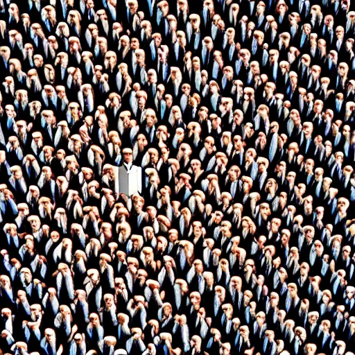 Prompt: hyperrealistic photography of highly detailed where's wally? by caravaggio and martin handford wiew from above