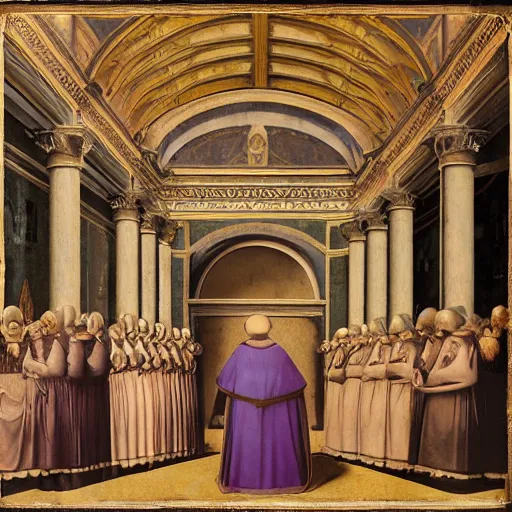 Prompt: vr helmet wear in renaissance, giotto