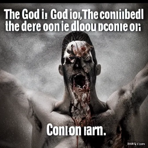 Prompt: the god that i worship the demon i blame conspired as one, exactly the same