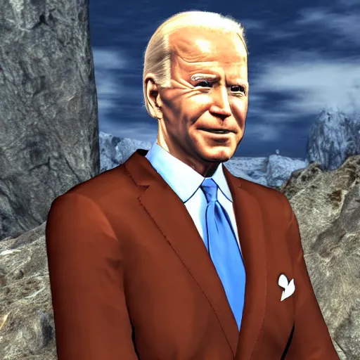 Image similar to joe biden as a character from skyrim