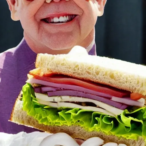 Image similar to photo of a sandwich made of elton john