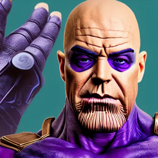 Image similar to Thanos as Jeff bezos from avengers