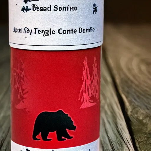 Image similar to bear sniff red candle, bear sniff red cocaine