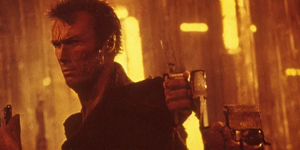 Prompt: clint eastwood in blade runner