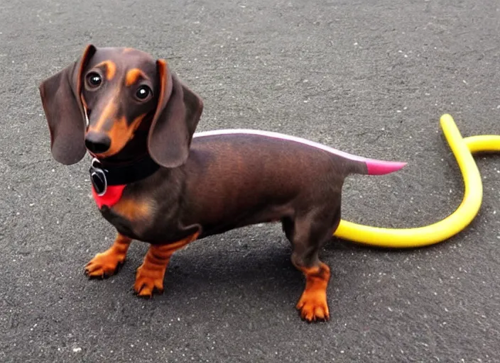 Prompt: Dachshund as a minion