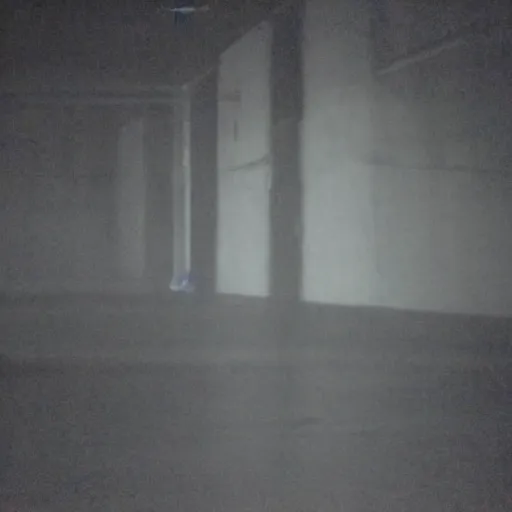Prompt: insane nightmare, no light, everything is blurred, creepy shadows, warehouse , very poor quality of photography, 2 mpx quality, grainy picture
