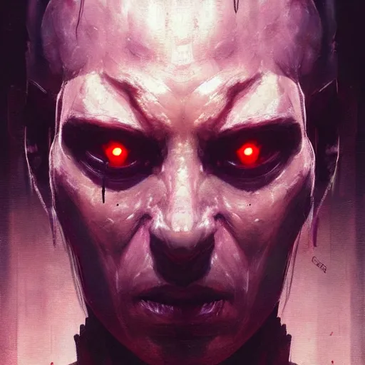 Prompt: portrait of shodan, system shock 2, painted by greg rutkowski, painted by stanley artgerm, painted by igor kieryluk, digital art, promotional art, trending on artstation