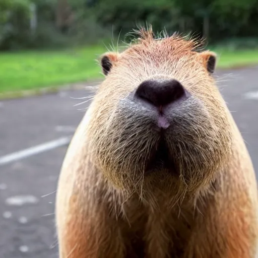 Image similar to a capybara that looks like Bernie Sanders