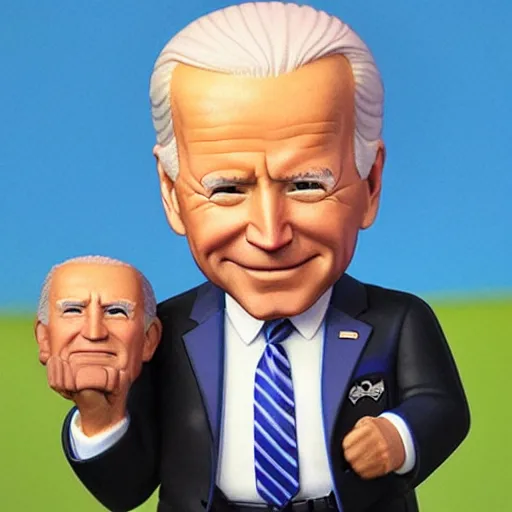 Prompt: joe biden as a nendoroid by paul lehr and moebius