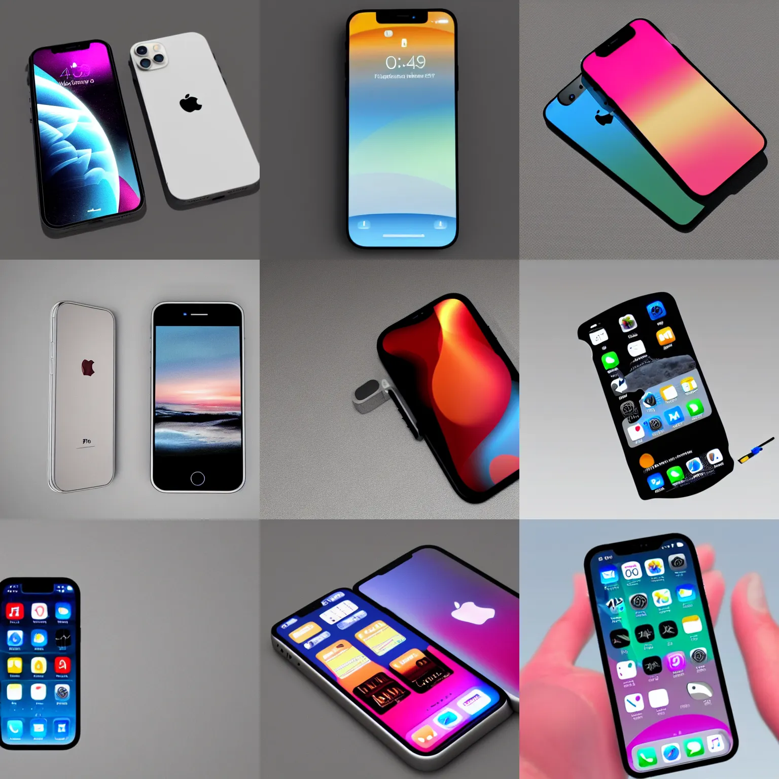 Prompt: apple iphone 16, concept art, future