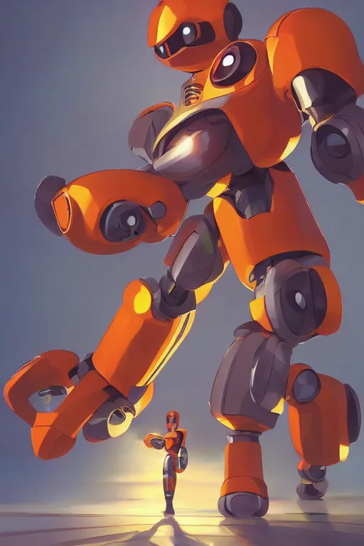 Image similar to metabots medabots medarotto medarot robot minimalist comics, behance hd by jesper ejsing, by rhads, makoto shinkai and lois van baarle, ilya kuvshinov, rossdraws global illumination ray tracing hdr radiating a glowing aura