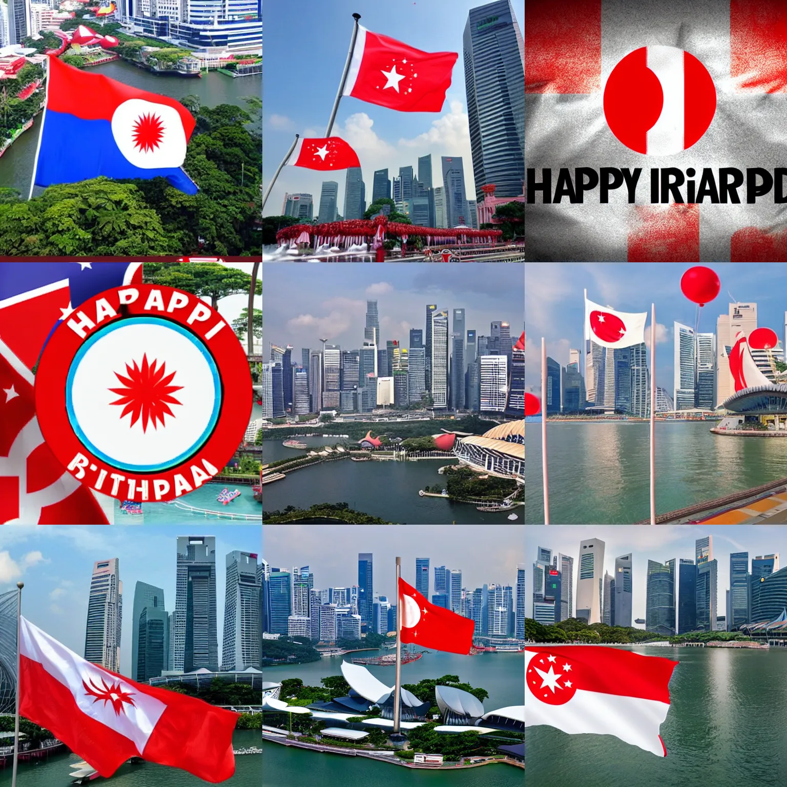 Prompt: Happy Birthday Singapore