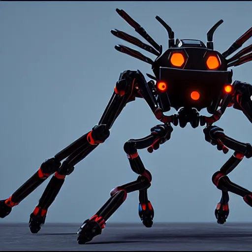 Image similar to mech spider robot, ultra realistic, rendered in unreal engine 5