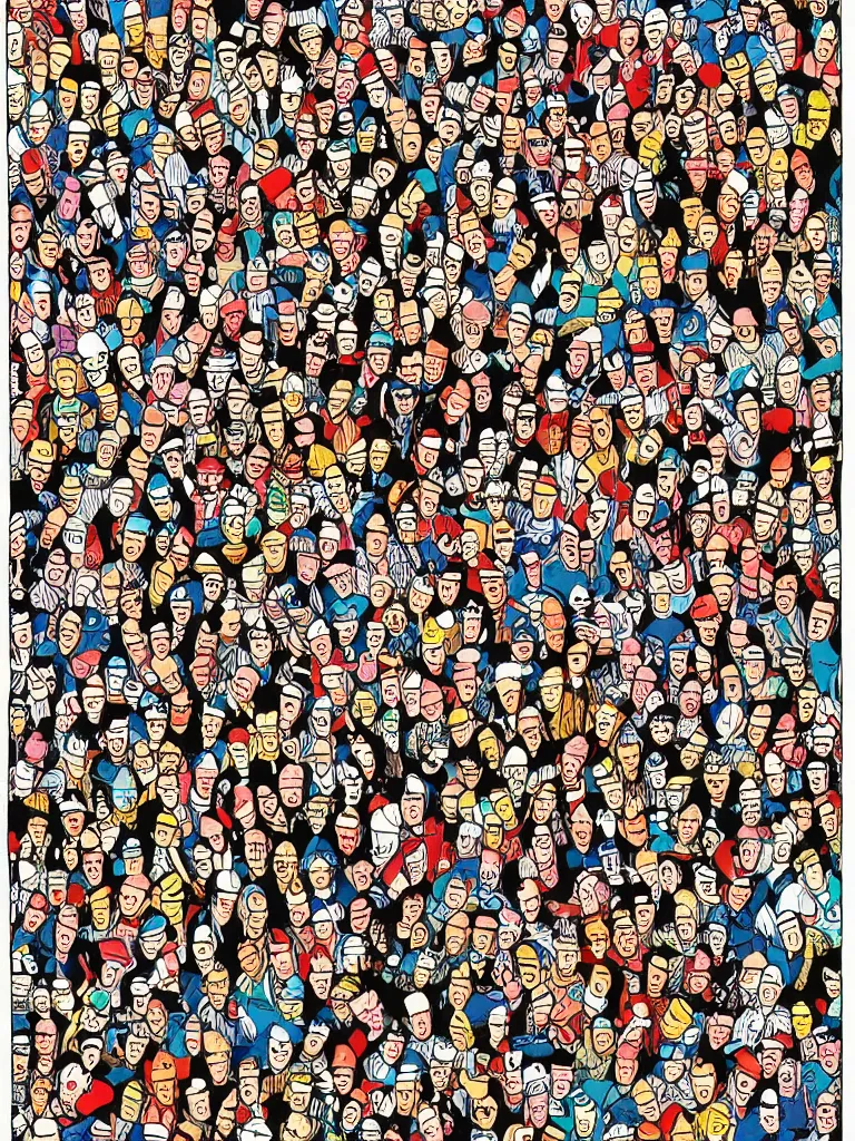 Image similar to Where's Waldo original page by Martin Handford