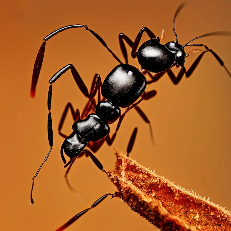 Image similar to macro photograph of a soldier ant, 180mm sigma lens, extremely hyperdetailed, epic composition, masterpiece