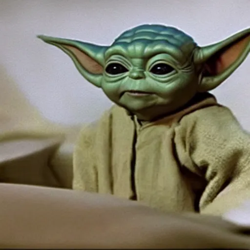 Image similar to Baby Yoda as Batman 4K quality super realistic