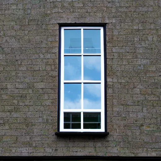 Image similar to a house window in the shape of the windows xp logo