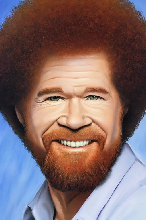 Image similar to bob ross painting