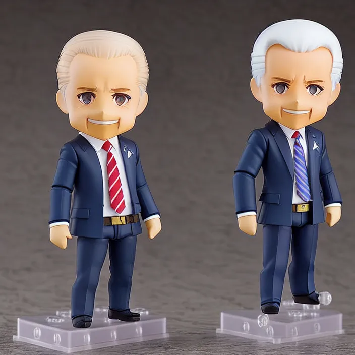 Image similar to anime nendoroid of joe Biden, fantasy, figuring