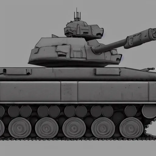 Image similar to main battle tank blueprint white background