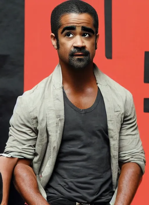 Image similar to black Colin Farrell