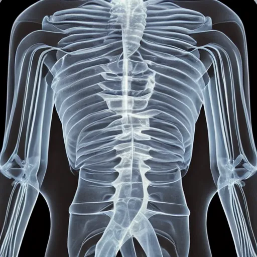 Image similar to xray of man with too many arms