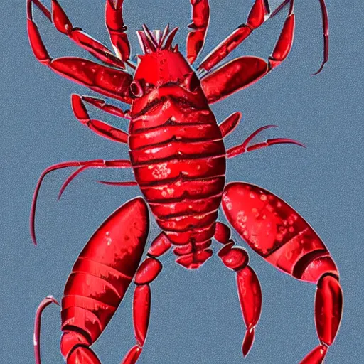 Image similar to Jordan Peterson with the body of a lobster, artstation