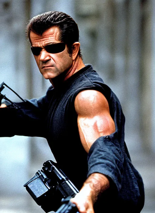 Image similar to Mel Gibson in the matrix