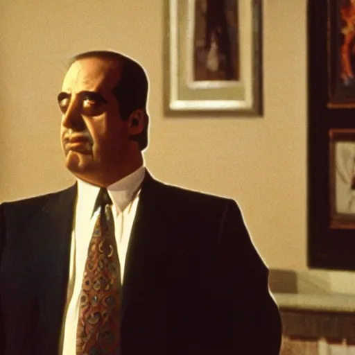 Image similar to A still of Homer Simpson in The Godfather (1972)