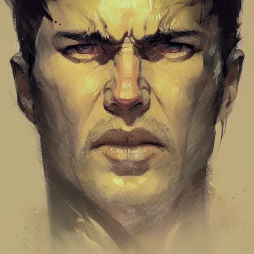 Image similar to portrait of Guts, dramatic lighting, illustration by Greg rutkowski, yoji shinkawa, 4k, digital art, concept art, trending on artstation