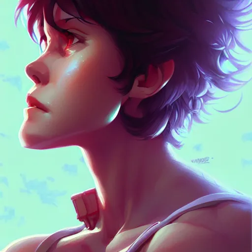 Image similar to buff ellen ripley, portrait shinkai makoto studio ghibli studio key hideaki anno sakimichan stanley artgerm lau rossdraws james jean marc simonetti elegant highly detailed digital painting artstation pixiv