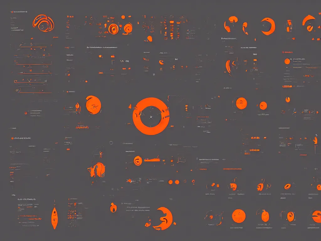 Image similar to black user interface with glowing orange alien glyphs, white diagrams showing spacecraft diagram, gray software user interface hierarchical diagram of sliders, artstation, cgsociety, concept art, visual effects for movie