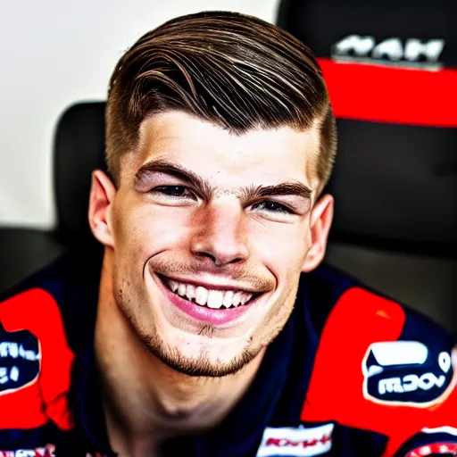 Prompt: max verstappen, dream job, professional portrait, photo