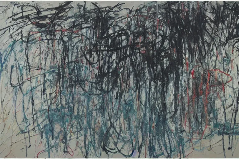 Prompt: large scale painting by cy twombly and joe tilson, minimal brush strokes, high resolution art scan, well lit