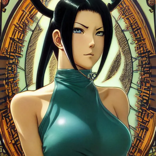 Prompt: highly detailed vfx portrait of nico robin by eiichiro oda!, makoto shinkai, alphonse mucha, sharp focus, art by artgerm and greg rutkowski!, harsh overhead sunlight, blue eyes!!, large aquiline nose!!, stanley kybric, kaoru mori, intricately detailed,