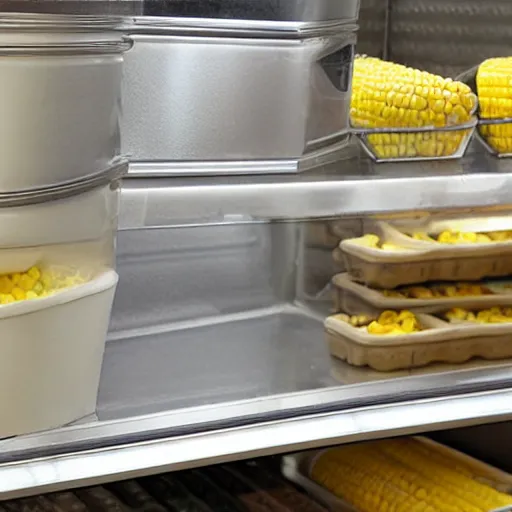 Image similar to Corn Flavored Ice cream tub, store shelf