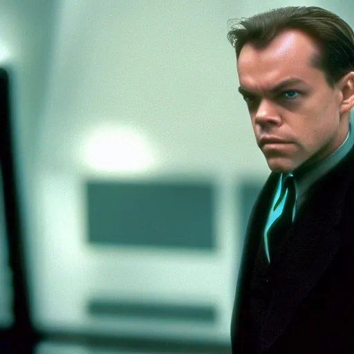 Image similar to A still of Mark Hamill as Agent Smith in The Matrix (1999)