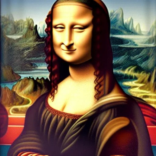 Image similar to the mona lisa by botero.