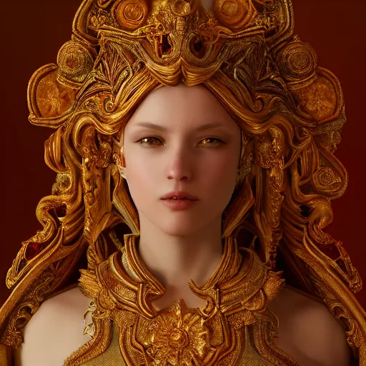 Image similar to wonderful princess of heaven with clear skin, ornate 8 k gorgeous intricate detailed, accent lighting, dramatic light, octane render