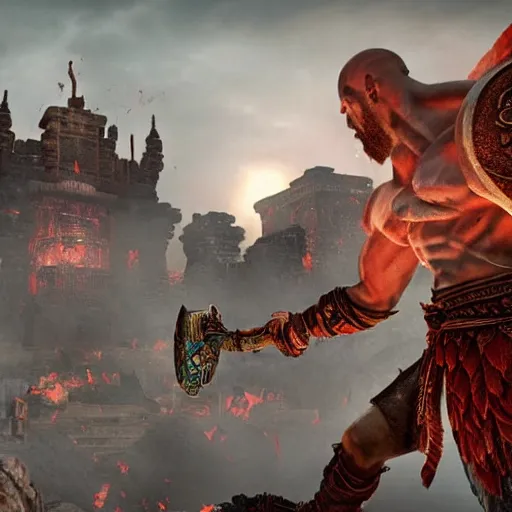 Kratos SPARTAN RAGE Destroys Every GOD (4K Ultra HD) - GOD OF WAR