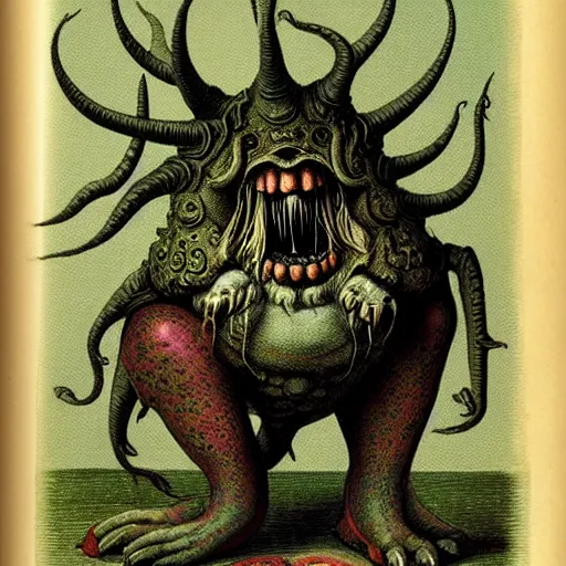 Image similar to bizarre bestiary of repressed unconscious emotional monsters and creatures