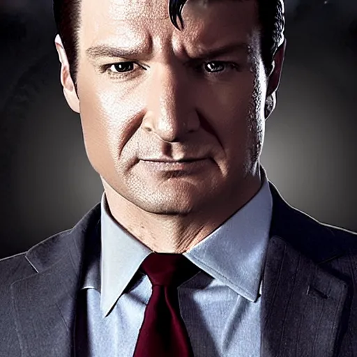 Image similar to Nathan Fillion as Hitman Agent 47