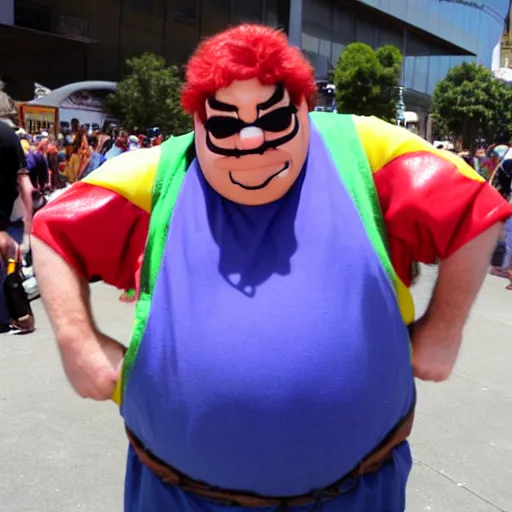 Image similar to Full-Cosplay Wario, played by George Wendt, 2011 Comic-Con, blog-photo