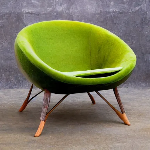 Prompt: avocado armchair,