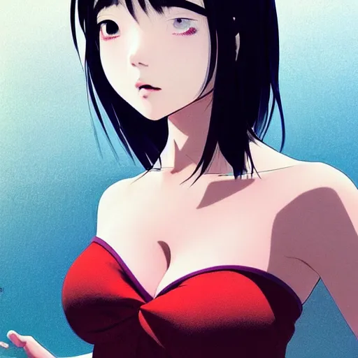 Prompt: a beautiful young japanese hitomi tanaka alluring instagram model in mayan crop top, by ilya kuvshinov and artgerm, aesthetic, gorgeous, alluring, attractive, gapmoe yandere grimdark, trending on pixiv fanbox, painted by greg rutkowski makoto shinkai takashi takeuchi studio ghibli, akihiko yoshida