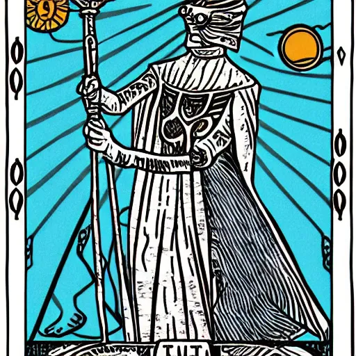 Prompt: tarot card style, high details