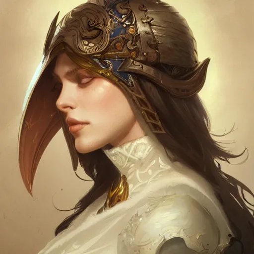 Image similar to Leif GW Persson, closeup, D&D, fantasy, intricate, elegant, highly detailed, digital painting, artstation, concept art, matte, sharp focus, illustration, hearthstone, art by Artgerm and Greg Rutkowski and Alphonse Mucha