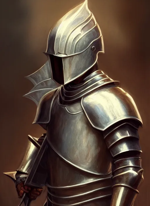 Image similar to male knight in armor profile shot!! murky lighting, wind blowing, portrait, fairytale, physical mental perfection, symmetrical! intricate, romanticism, highly detailed, biblical divine holy perfection!! digital painting, artstation, concept art, smooth, sharp focus, by artgerm and greg rutkowski and alphonse mucha